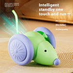 Interactive Electric Cat Mouse Toy with Smart Obstacle Avoidance