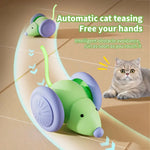 Interactive Electric Cat Mouse Toy with Smart Obstacle Avoidance