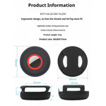 Silicone AirTag Dog Collar Holder Case for Pets, Secure Tracker Cover