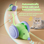 Interactive Electric Cat Mouse Toy with Smart Obstacle Avoidance