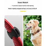 Silicone AirTag Dog Collar Holder Case for Pets, Secure Tracker Cover